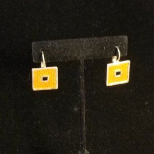 4/$15 👓 Sale  Orange Square Earrings with Clasp